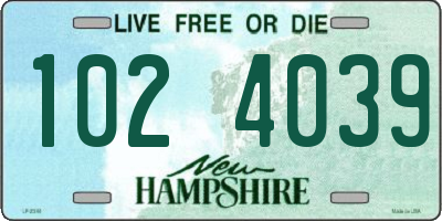 NH license plate 1024039