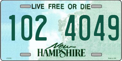 NH license plate 1024049