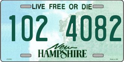 NH license plate 1024082