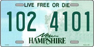 NH license plate 1024101