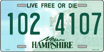 NH license plate 1024107
