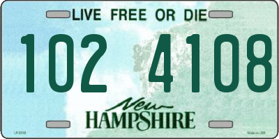 NH license plate 1024108