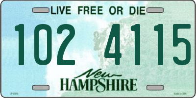 NH license plate 1024115