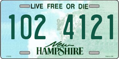 NH license plate 1024121