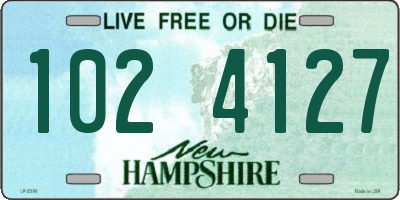 NH license plate 1024127