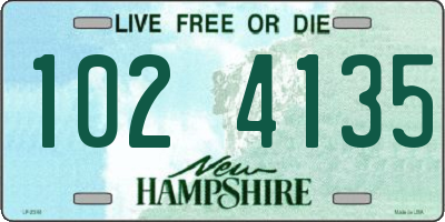 NH license plate 1024135