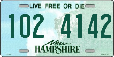 NH license plate 1024142
