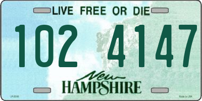 NH license plate 1024147