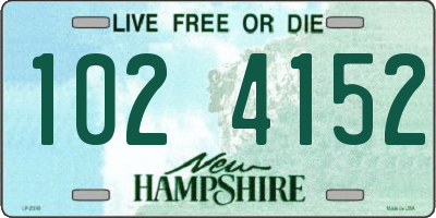 NH license plate 1024152