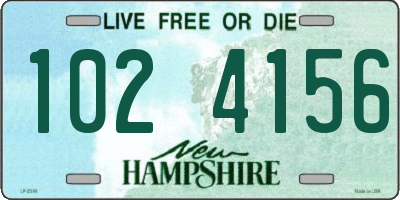 NH license plate 1024156