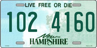 NH license plate 1024160