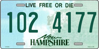 NH license plate 1024177