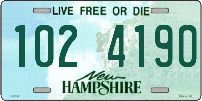 NH license plate 1024190