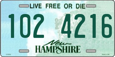 NH license plate 1024216