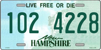 NH license plate 1024228