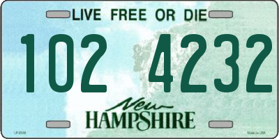 NH license plate 1024232