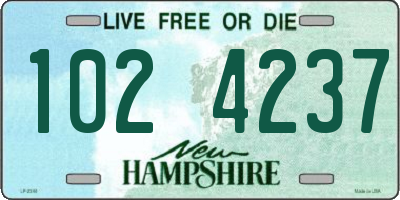 NH license plate 1024237