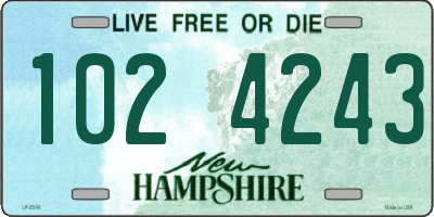 NH license plate 1024243