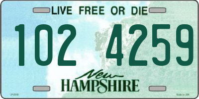 NH license plate 1024259