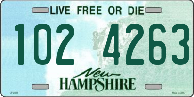 NH license plate 1024263