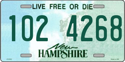 NH license plate 1024268