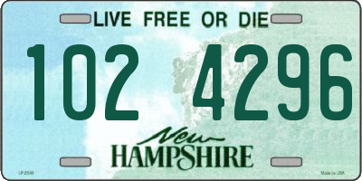 NH license plate 1024296