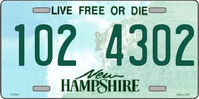 NH license plate 1024302