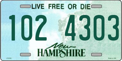NH license plate 1024303