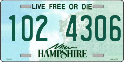 NH license plate 1024306
