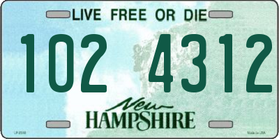NH license plate 1024312