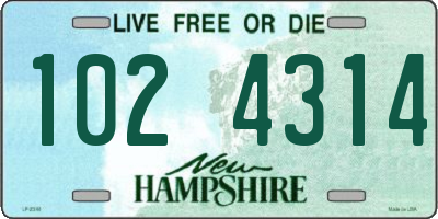 NH license plate 1024314