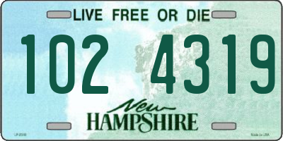 NH license plate 1024319