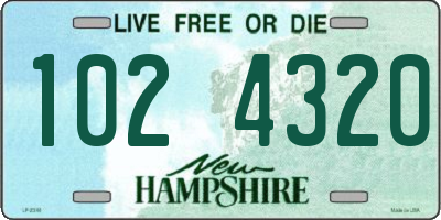 NH license plate 1024320