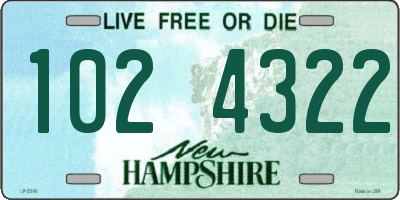 NH license plate 1024322