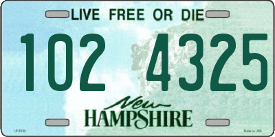 NH license plate 1024325