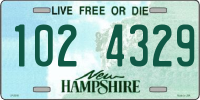 NH license plate 1024329