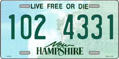 NH license plate 1024331