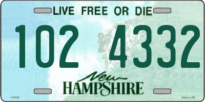 NH license plate 1024332