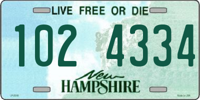 NH license plate 1024334