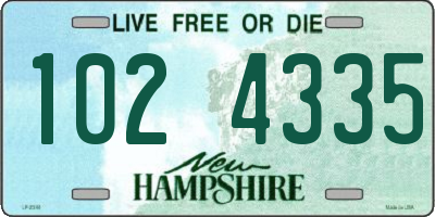NH license plate 1024335