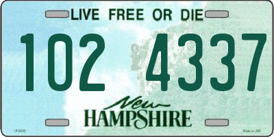 NH license plate 1024337