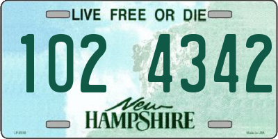 NH license plate 1024342