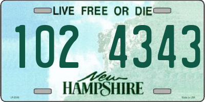 NH license plate 1024343