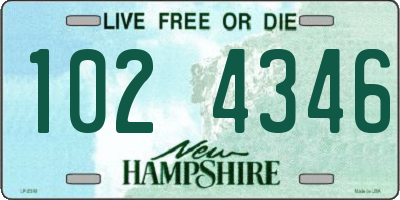 NH license plate 1024346