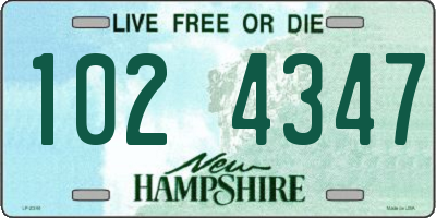 NH license plate 1024347