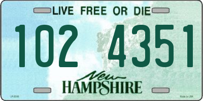 NH license plate 1024351