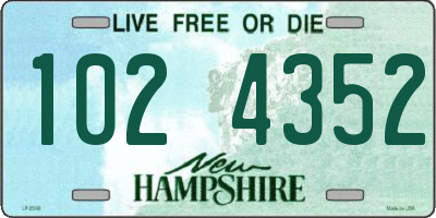 NH license plate 1024352