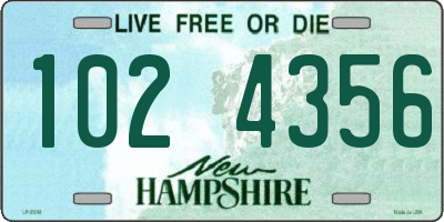 NH license plate 1024356
