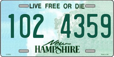 NH license plate 1024359