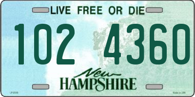 NH license plate 1024360